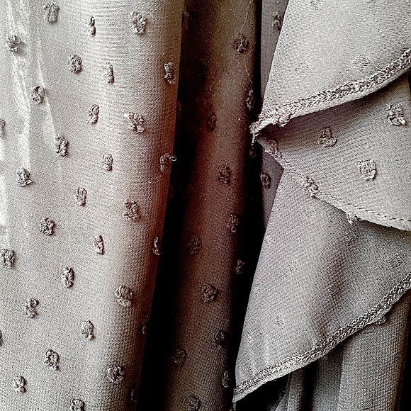 Revolve ICONS Swiss Dot Flamenco Wrap Dress - Picture 13 of 14